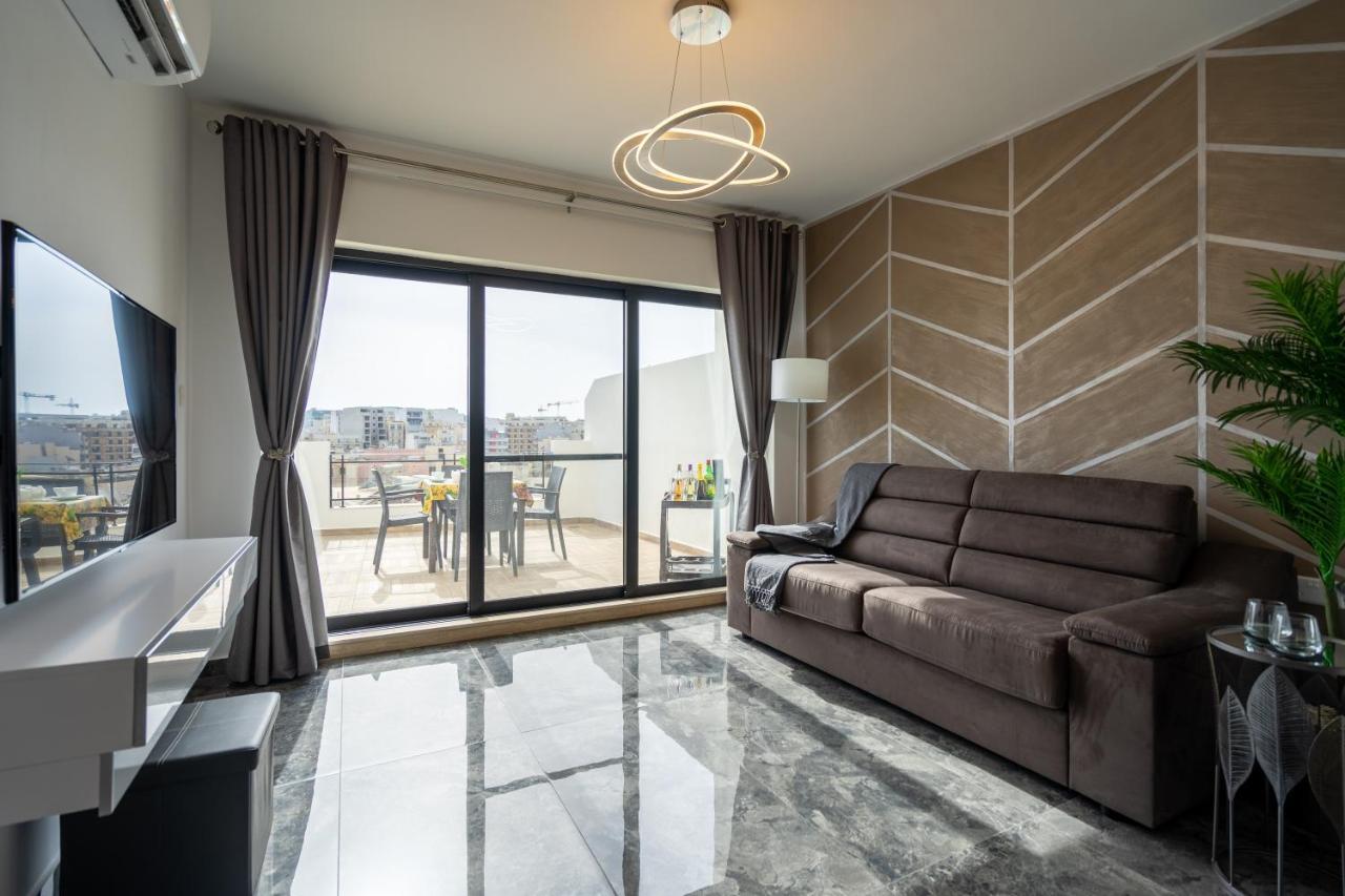 Tulip Court Penthouse Brand New-2 Min From The Sea-central Bugibba St. Paul's Bay